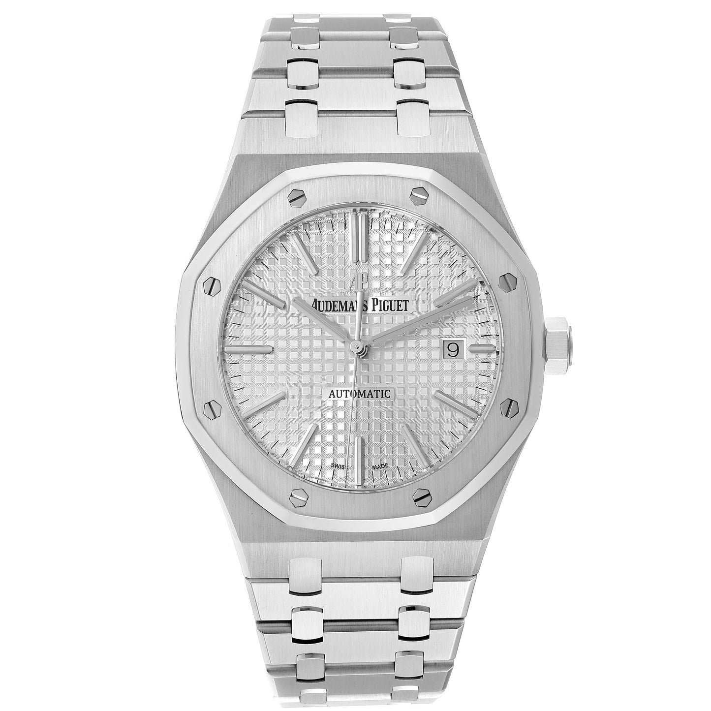 Audemars Piguet 41mm Royal Oak Silver Dial Stainless Steel Watch 15400ST
