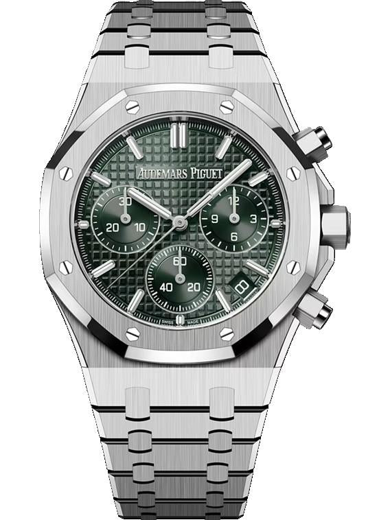Audemars Piguet Royal Oak Chronograph 41mm Dark Green Dial Stainless Steel Watch 26240ST