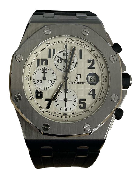 Audemars Piguet 42mm Royal Oak Offshore Safari Steel Mens Watch 26170ST