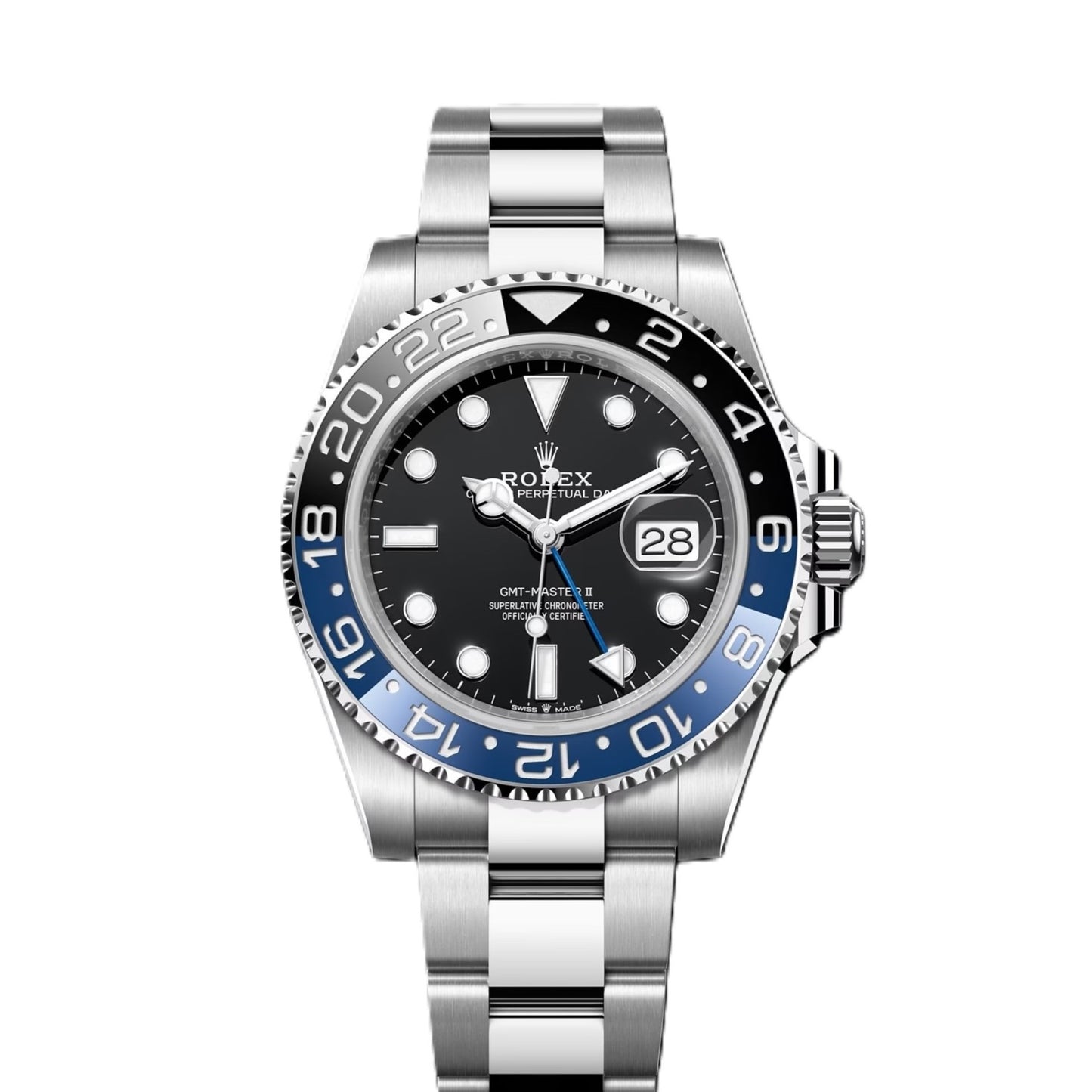 Rolex GMT-Master II 40mm Batman Oyster Stainless Steel Watch 126710BLNR